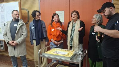 Anschnitt eines Kuchens